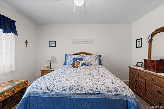 4421 Sunshine Cir, Loveland, CO 80538 - bedroom with carpet flooring and a ceiling fan
