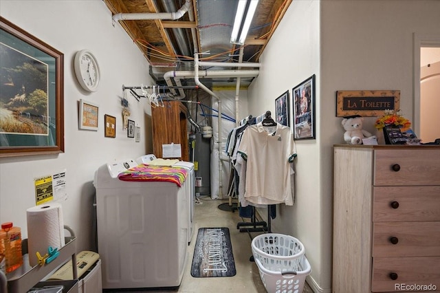 1176 E Purcell Ln, Pueblo, CO 81007 - laundry room with independent washer and dryer and water heater