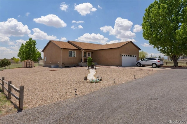 1176 E Purcell Ln, Pueblo, CO 81007 - single story home featuring a shed, an attached garage, and driveway