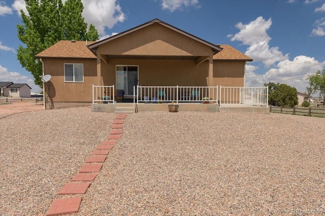 1176 E Purcell Ln, Pueblo, CO 81007 - view of front of house with stucco siding and a shingled roof