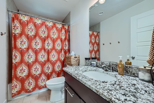 2592 Sweet Wind Ave, Castle Rock, CO 80109 - full bathroom featuring vanity and tile patterned floors