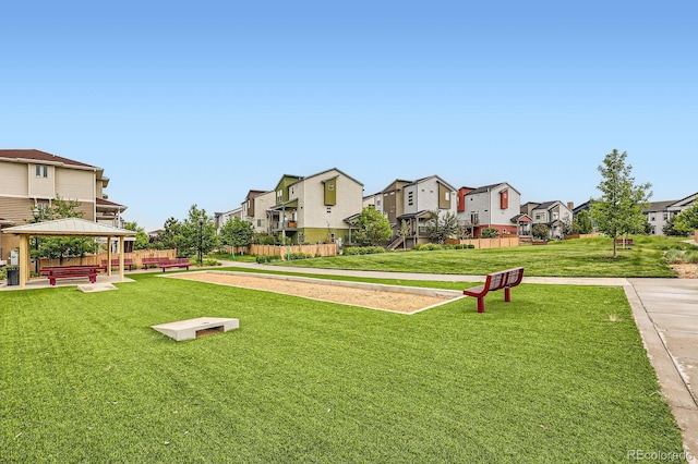 2592 Sweet Wind Ave, Castle Rock, CO 80109 - surrounding community with a residential view, a gazebo, and a game area