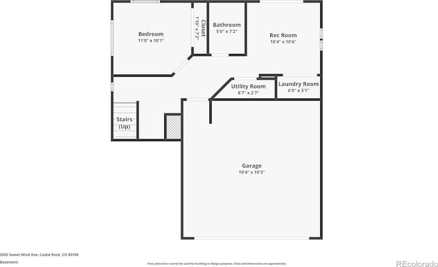 2592 Sweet Wind Ave, Castle Rock, CO 80109 - view of property floor plan