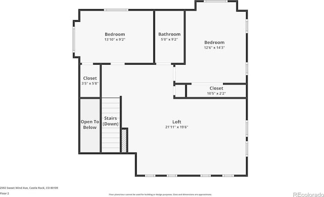 2592 Sweet Wind Ave, Castle Rock, CO 80109 - view of room layout