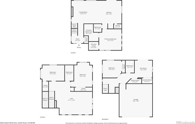 2592 Sweet Wind Ave, Castle Rock, CO 80109 - view of room layout