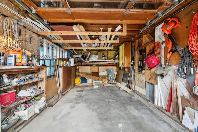 view of storage room