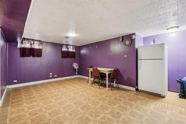 1340 Xanthia St, Denver, CO 80220 - dining area with wooden walls and baseboards