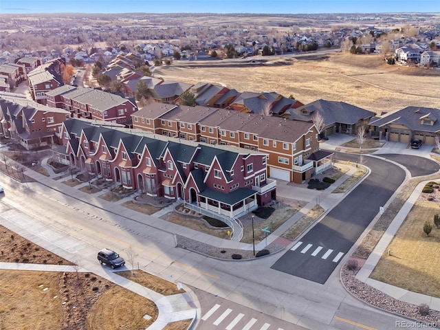 bird's eye view featuring a residential view