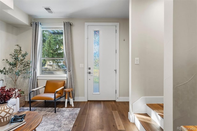 interior space featuring hardwood / wood-style floors