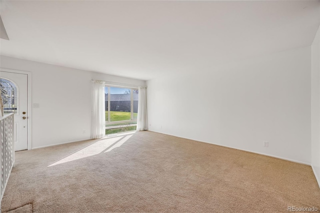 interior space featuring carpet floors