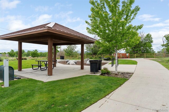 928 Cimarron Dr Unit C, Lafayette, CO 80026 - view of property's community with a gazebo and a patio area