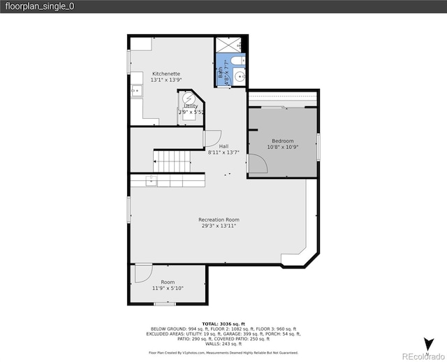 7064 E 2nd Ave, Denver, CO 80220 - floor plan / room layout