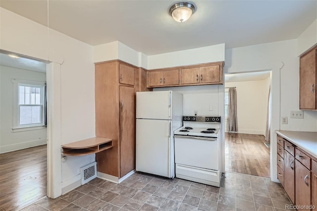 kitchen with white appliances