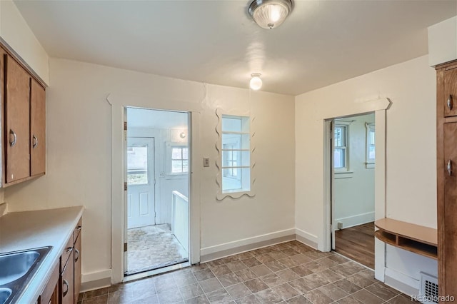 doorway featuring sink