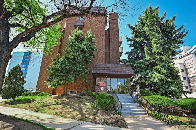 view of property with stairway