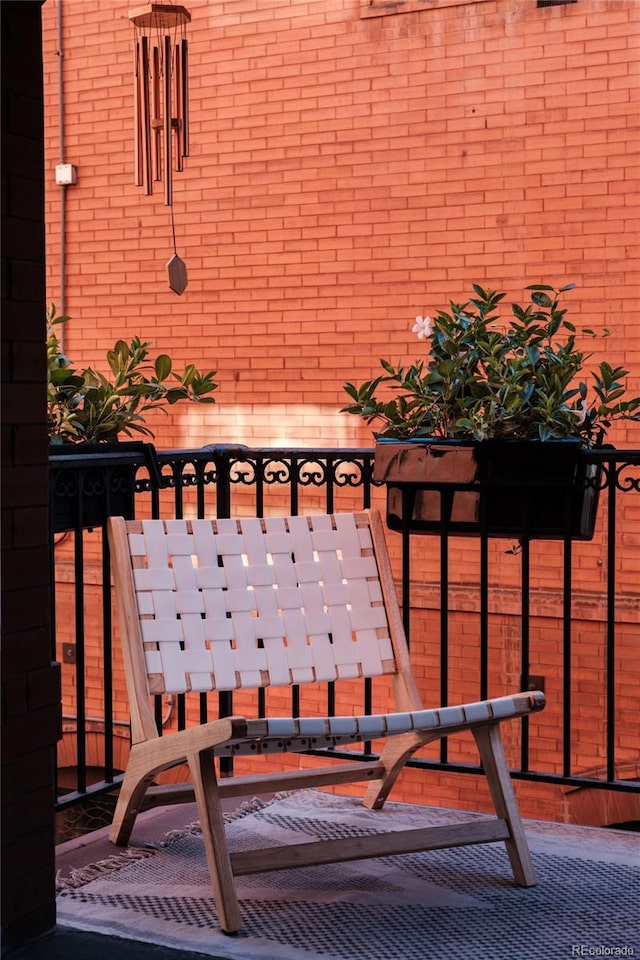 view of balcony