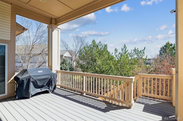 8714 E 148th Cir, Thornton, CO 80602 - wooden deck featuring grilling area