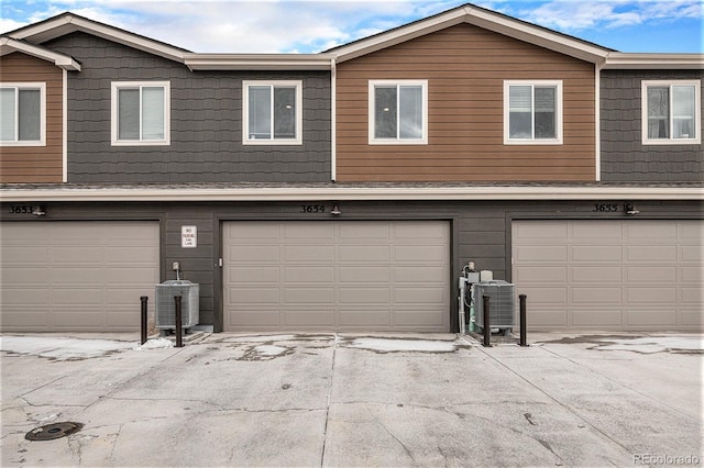 garage featuring central air condition unit