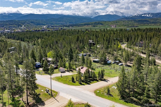 23976 County Rd 50, Fraser, CO 80442 - drone / aerial view of mountains and a heavily wooded area
