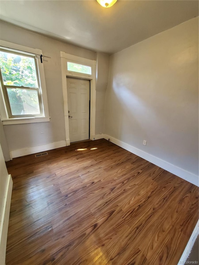 entryway featuring hardwood / wood-style floors