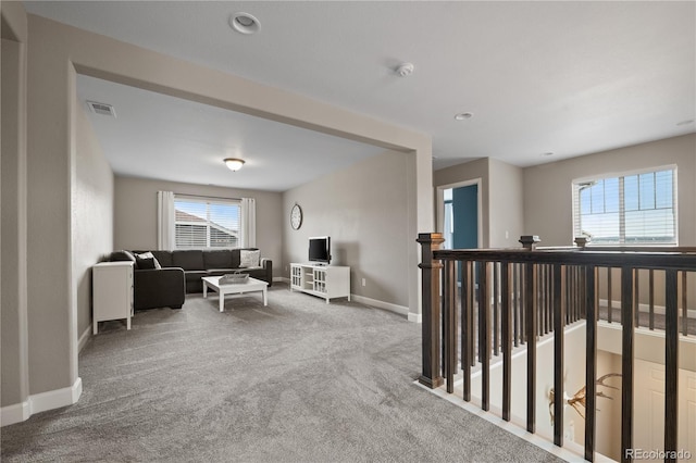 6827 Leilani Ln, Castle Rock, CO 80108 - carpeted living area with baseboards