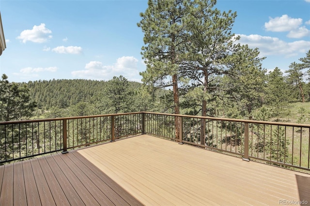 30206 Telluride Ln, Evergreen, CO 80439 - deck with a forest view
