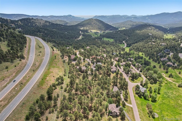 30206 Telluride Ln, Evergreen, CO 80439 - bird's eye view of a mountain backdrop