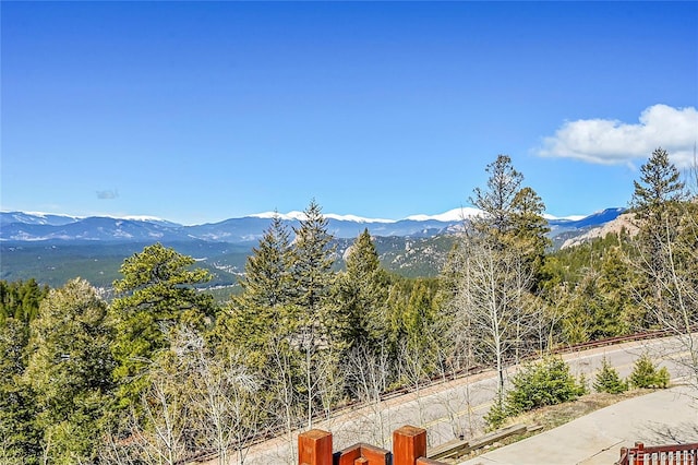 11770 Leavenworth Dr, Conifer, CO 80433 - property view of mountains with a view of trees