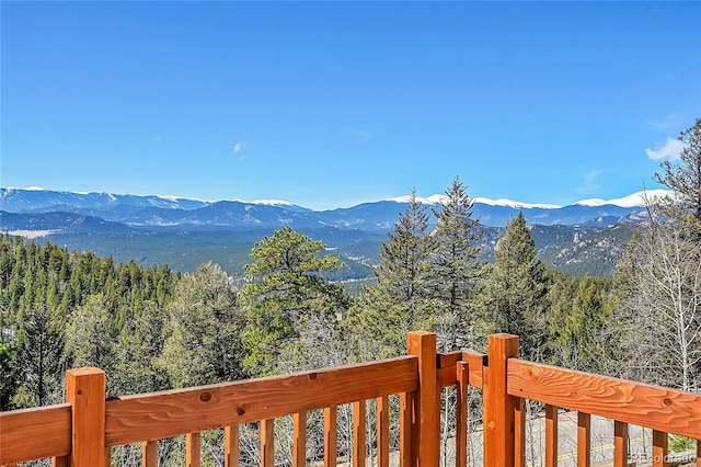 11770 Leavenworth Dr, Conifer, CO 80433 - view of mountain feature featuring a view of trees