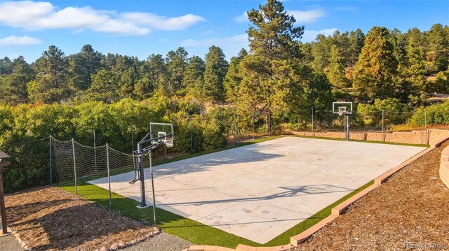 view of sport court