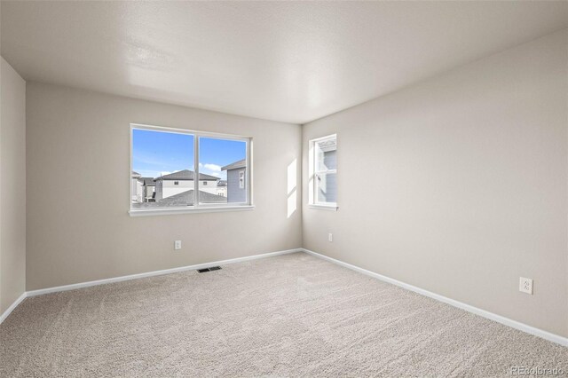 view of carpeted empty room