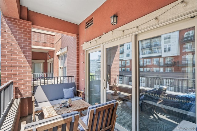 balcony with an outdoor living space