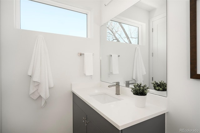 bathroom featuring vanity