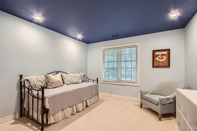 7355 Nile St, Arvada, CO 80007 - bedroom with light colored carpet and recessed lighting