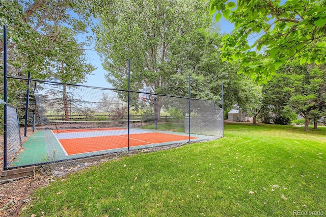7355 Nile St, Arvada, CO 80007 - view of basketball court featuring a tennis court