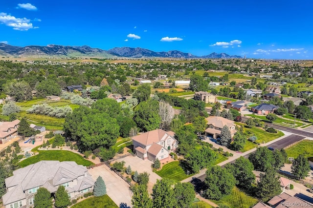 7355 Nile St, Arvada, CO 80007 - aerial perspective of suburban area with mountains