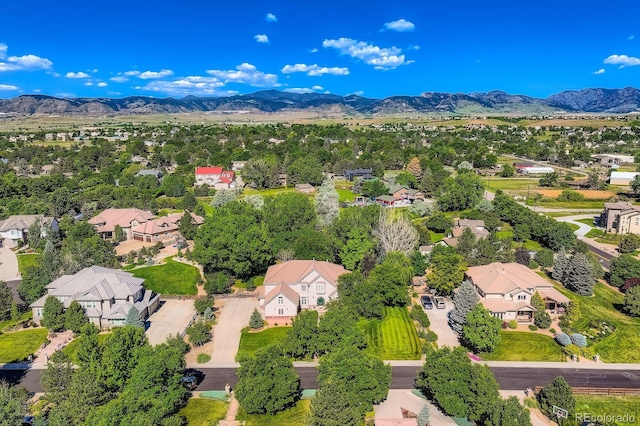 7355 Nile St, Arvada, CO 80007 - aerial perspective of suburban area featuring a mountain backdrop