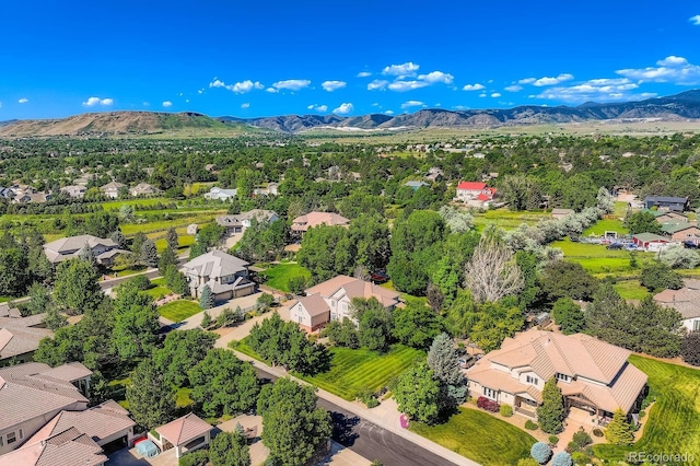 7355 Nile St, Arvada, CO 80007 - aerial view of residential area featuring a mountain backdrop