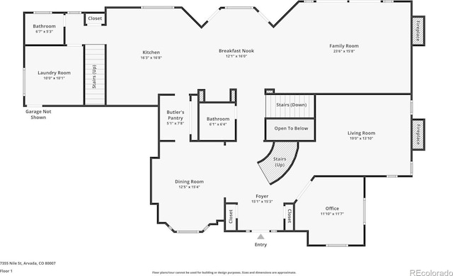 7355 Nile St, Arvada, CO 80007 - view of property floor plan