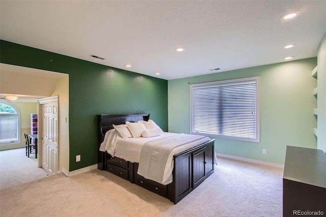 7355 Nile St, Arvada, CO 80007 - bedroom featuring light colored carpet and recessed lighting