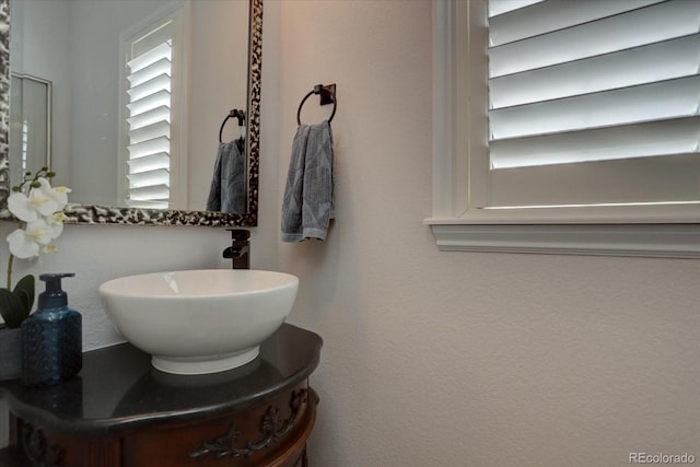 bathroom with vanity