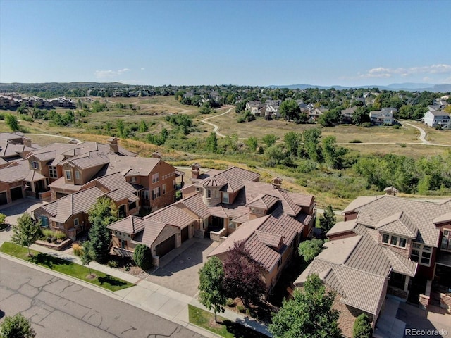 drone / aerial view featuring a residential view