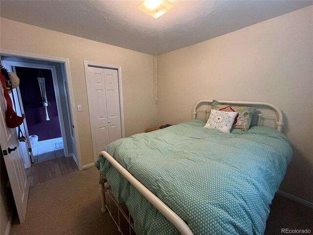 790 4th St, Limon, CO 80828 - bedroom featuring carpet flooring, baseboards, and a closet