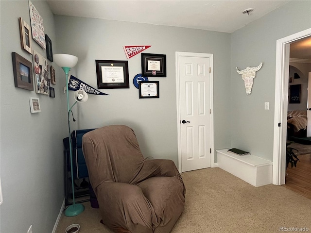 790 4th St, Limon, CO 80828 - living area featuring carpet floors and baseboards