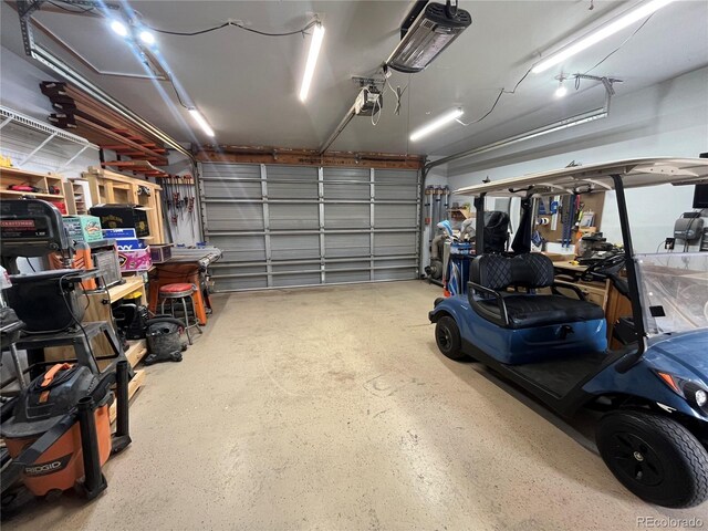 790 4th St, Limon, CO 80828 - garage featuring a garage door opener