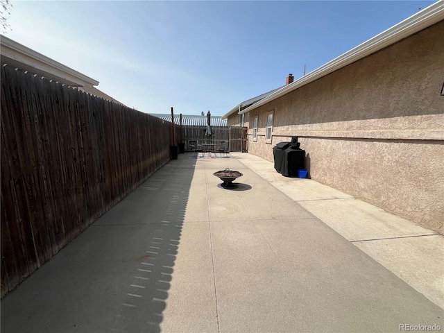 790 4th St, Limon, CO 80828 - fenced backyard with a patio area