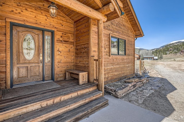 44 Forest Ridge Cir, Bailey, CO 80421 - entrance to property with a mountain view