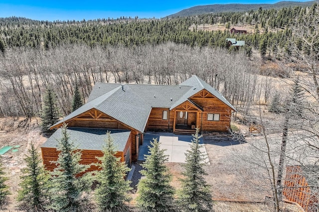 44 Forest Ridge Cir, Bailey, CO 80421 - view from above of property featuring a forest and mountains