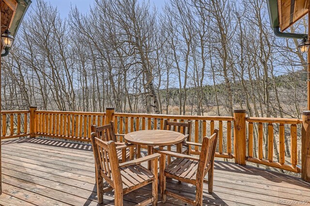 44 Forest Ridge Cir, Bailey, CO 80421 - view of wooden terrace