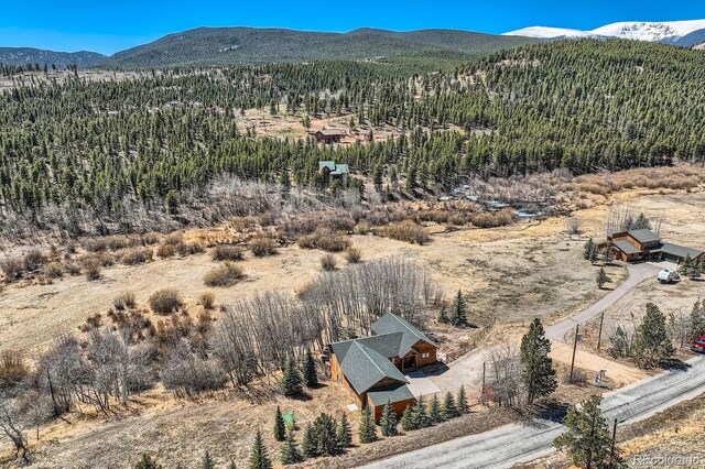 44 Forest Ridge Cir, Bailey, CO 80421 - view of mountain backdrop with a forest